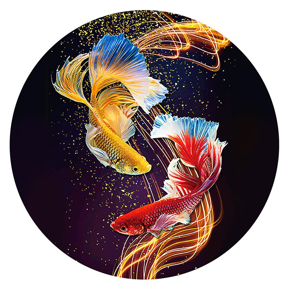 

Золотая рыбка Крестик Крестик Наборы DIY 11CT Штампованная вышивка Домашний декор (СЗХ120)