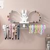 Soporte para accesorios para el cabello de conejo de dibujos animados, montaje en pared, sin taladro, diadema multifuncional, corbata para el pelo, Clip para el pelo, organizador de almacenamiento para sombreros