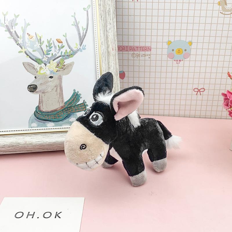 

Креативный плюшевый брелок-подвеска в виде ослика - Декоративное украшение-игрушка для сумок и телефонов Beaded chain 14cm чёрный