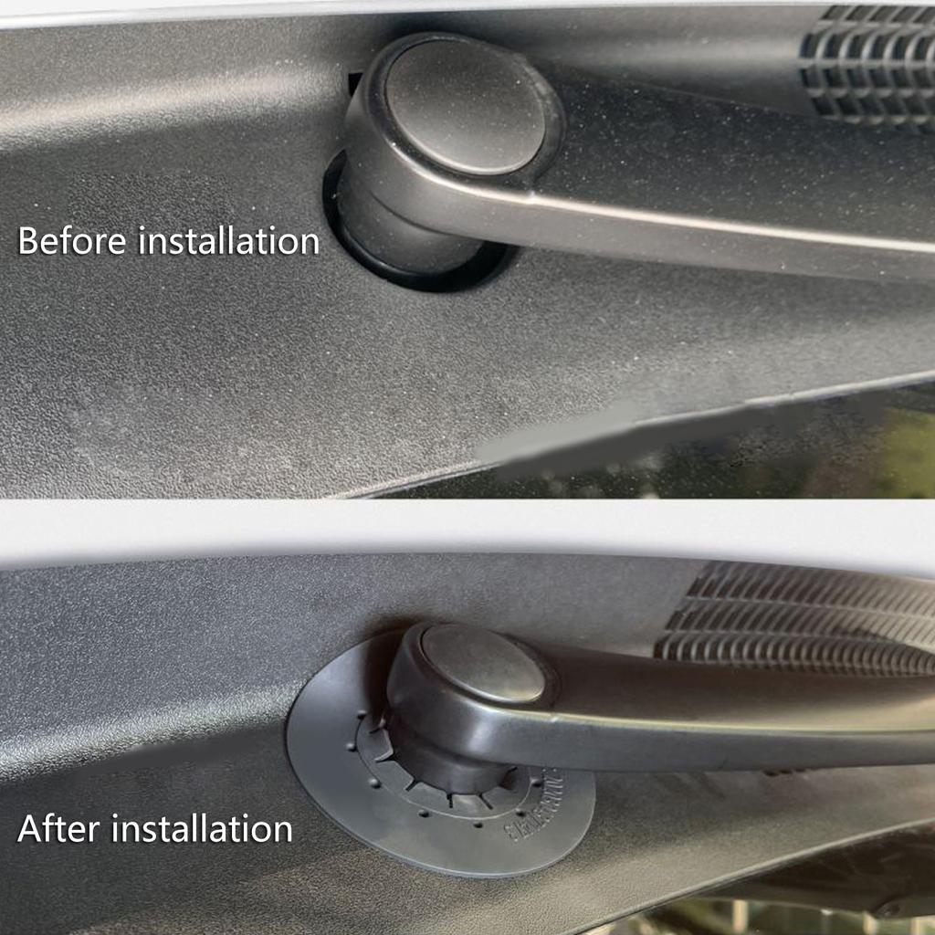 2Pcs/Pack Silicone Windshield Wiper Arm Bottom Hole Protective Cover for Car Accessory