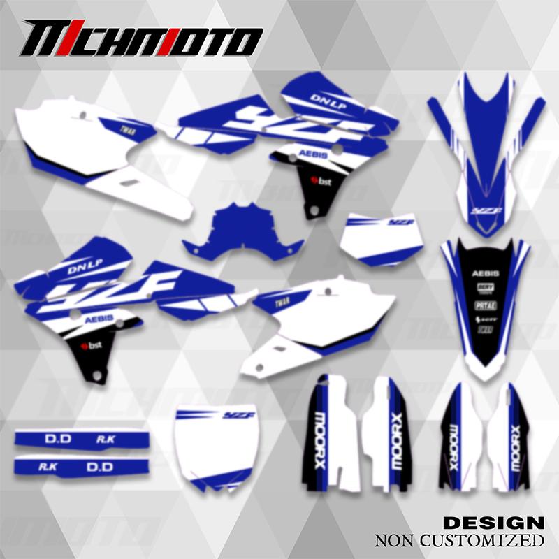 MCHMFG For YAMAHA 14-18 YZ250F 15-18 YZ250FX WRF250 14-17 YZ450F Motorcycle Team Graphic Decal & Sticker Kit Stickers