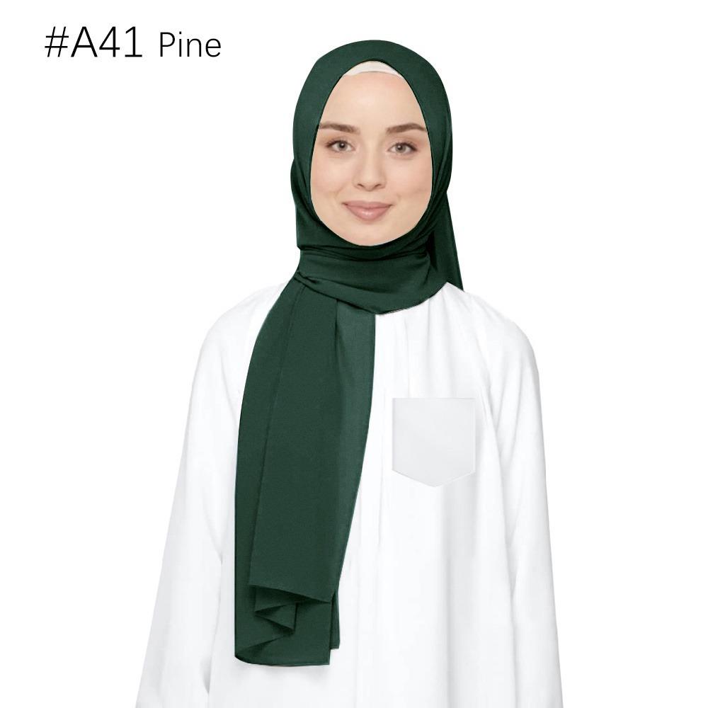 Ethnische Perlen Chiffon Bubble Kopftuch - Malaysia Schalkollektion