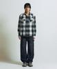 SLOWACID Ombre Western Check Shirt [Black]