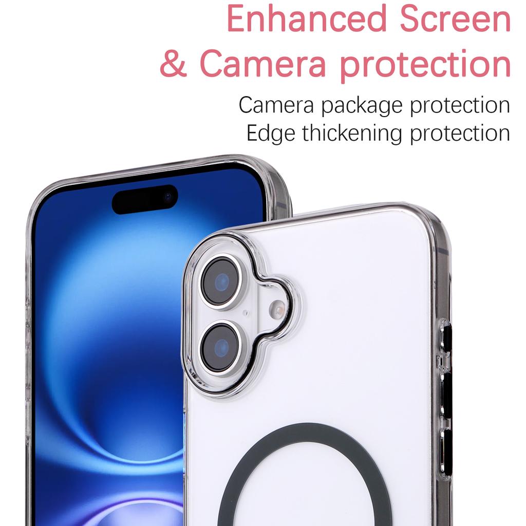 For iPhone 16 Plus Magnetic Case Compatible with MagSafe 1.0mm Ultra Thin PC Back Cover