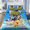 Cartoon Cover Pillowcase Bedding Set D-DigimonS Greymons Adult Boy Girl Bedroom Decoration Children Single Double Large Size