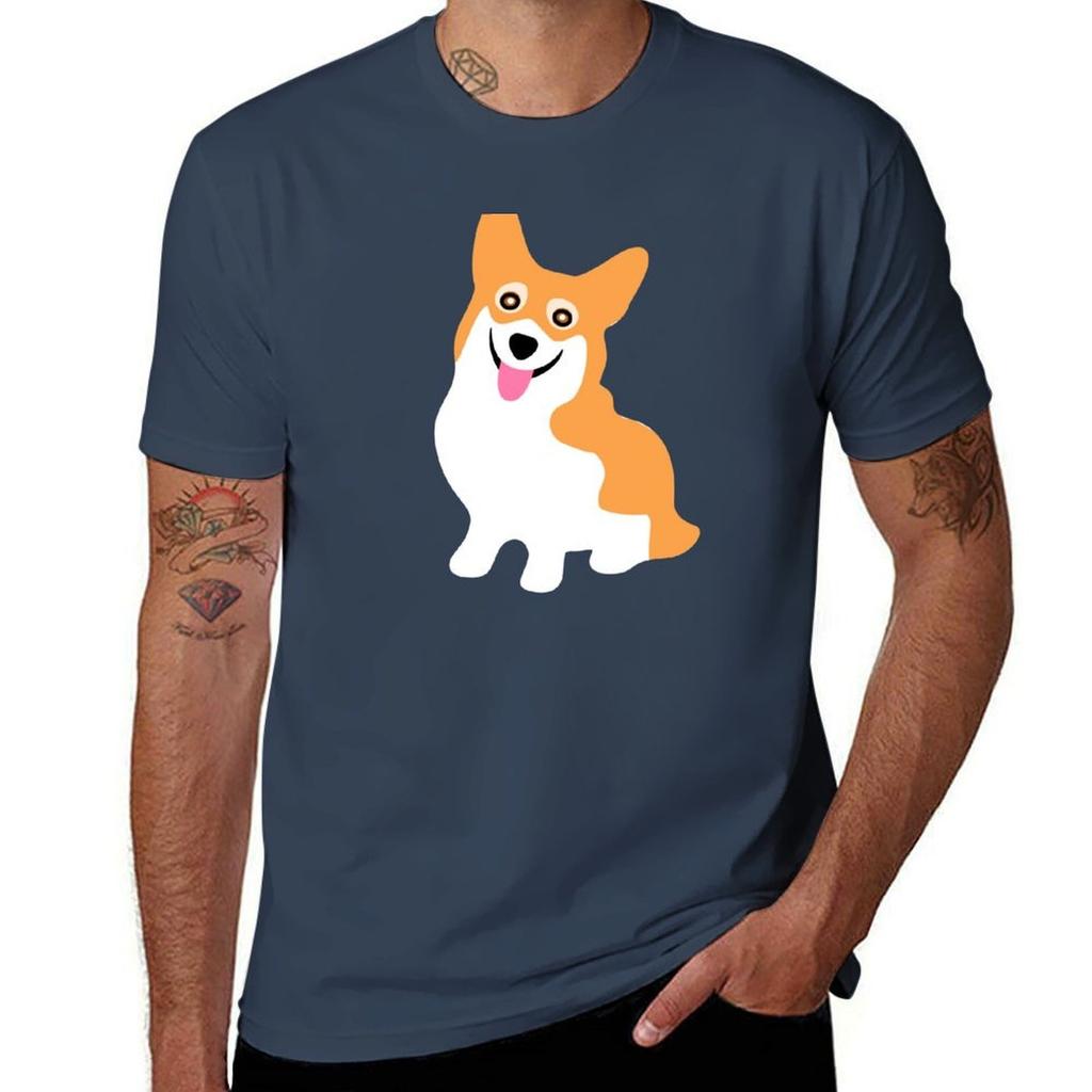 Corgi Smile TShirt Simple Print Design TShirt