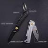 431S Fruit Knife 2Cr13 Steel Handle Folding Knife Sandvik 12C27 Steel Blade EDC Portable Pocket Knife Keychain Corkscrew Tool