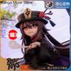 Game Genshin Impact Hu Tao Cute Girl Anime Cosplay Q Version PVC Figure Stand Model Statue Desktop Ornament Collection Gift 25cm