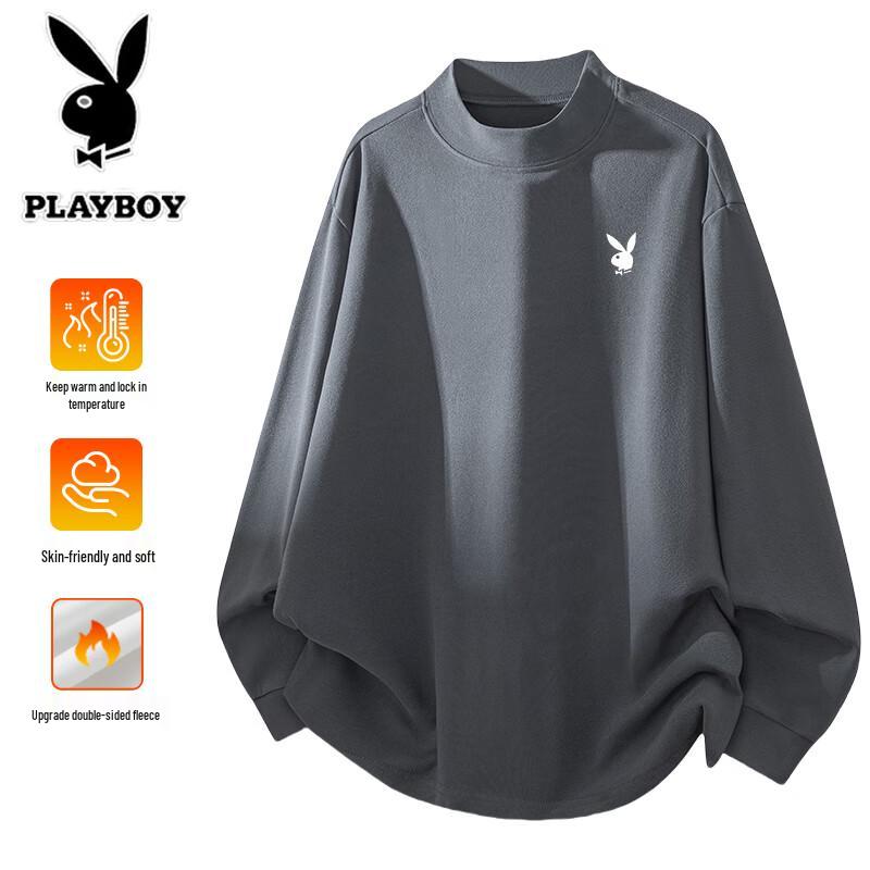 PLAYBOY Men's Loose Fit Crewneck Sweatshirt