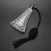 Empty Refillable Glass Vintage Perfume Bottle with Antique Black Bulb Sprayer with Tassel 75ml