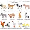 Realistic Farm Animal Models: Big Yellow Duck, Rooster, Turkey, Goose, and Swan