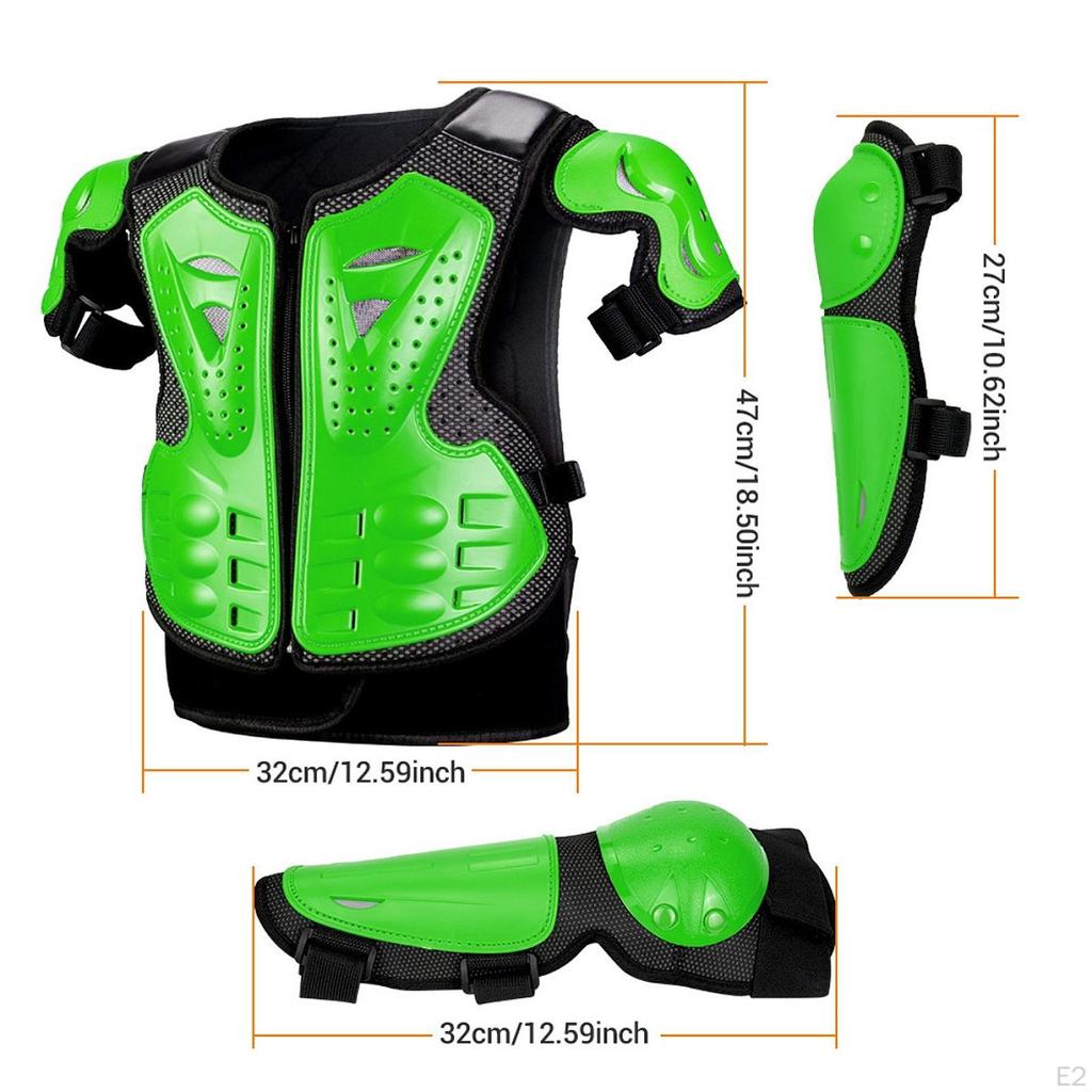 Kinder Motorrad Schutz Anzug Brust Wirbelsäule Zurück Protector Dirt Bike Ausrüstung für Reiten Motorrad Im Freien