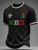Mexico Style Aztec Graphic Football Jersey T Shirt Men Women 3D Print Sports Top Quic Short Sleeve Casual Outdoor Summer Wear