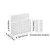 Wall Mounted Magnetic Storage Box Plastic Tableware Container Multipurpose Pen Holder  Bathroom