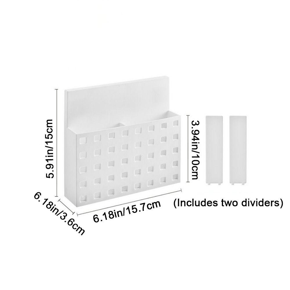 Wall Mounted Magnetic Storage Box Plastic Tableware Container Multipurpose Pen Holder  Bathroom