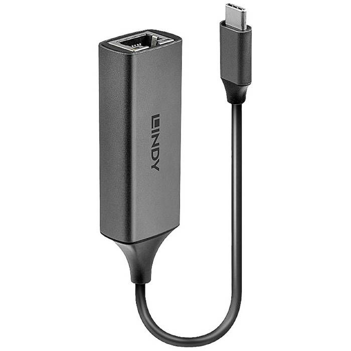 Adaptateur Réseau LINDY 5 GBit/s USB-C® (USB 3.1 Gen 1), Gigabit-LAN (1 Gbit/s), RJ45