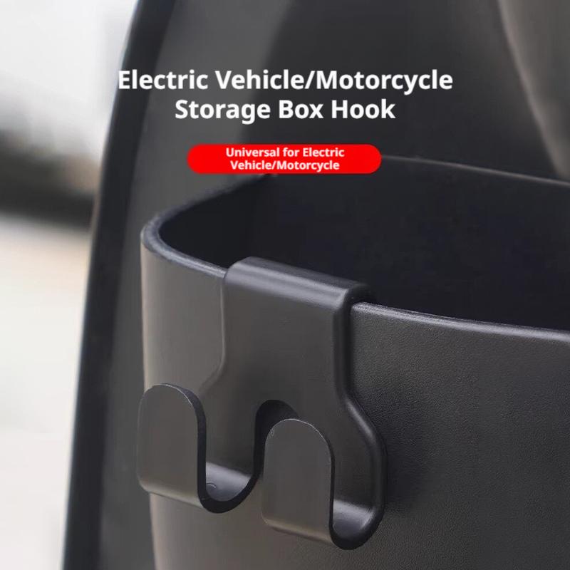 SEAMETAL Motorcycle Hanger Hooks Hidden Creative Car Hook For Electric Vehicles Multi-functional Rear Seat Phone Holder Hook Auto Interior Accessories