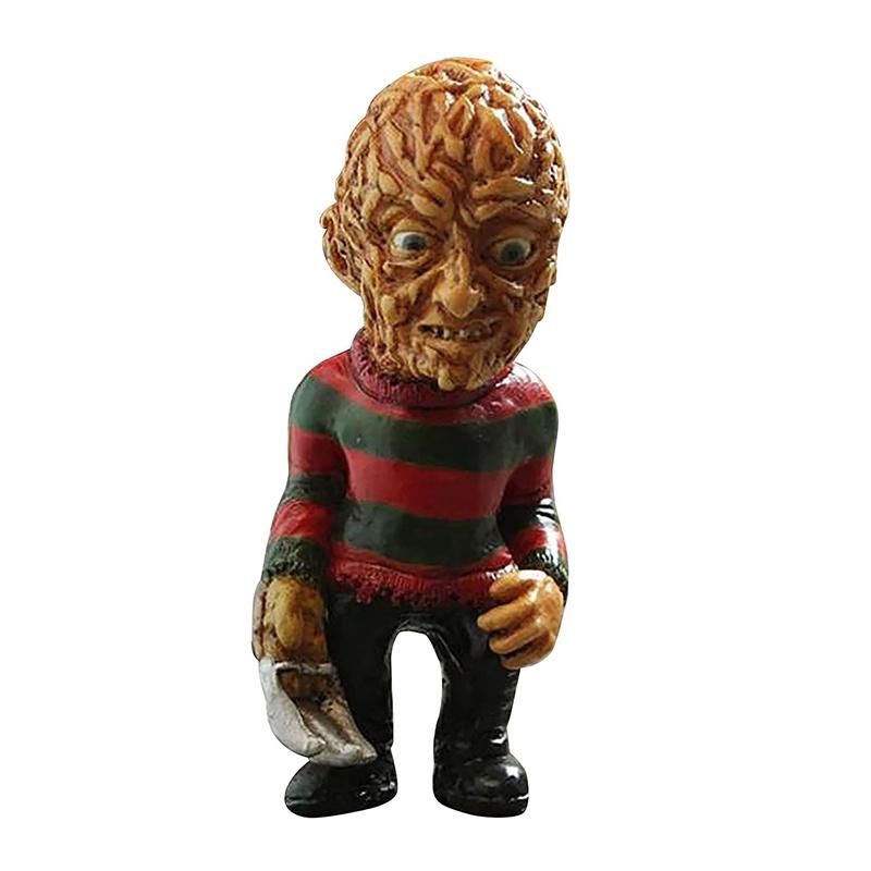 Gnomes d'Horreur Effrayants Pour Décoration de Jardin d'Halloween Figurines en Résine Fabriquées à la Main