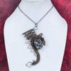 Shungite rough pendant copper wire wrapped handmade pendant gemstone pendant copper jewelry dragon pendant gifts for her birthstone jewelry