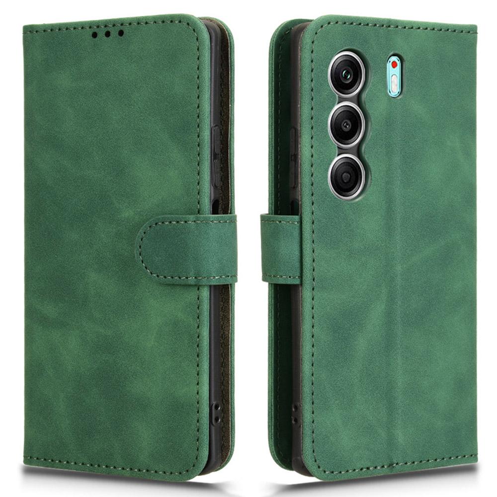 Für TECNO Camon 40 4G Lederhülle Hautgefühl Anti-Sturz Brieftasche Klapphandyhülle