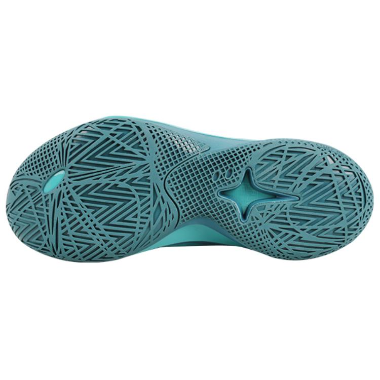 Li Ning Sonic 12 PE Version Shock Absorption Wear Resistant Low Top Basketball Shoes Men Sneaker Green ABAU019-23