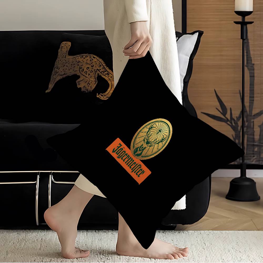 Jagermeisters Logo Pillow Cover Sofa Cushion Cover Home Room Decoration Children Gift