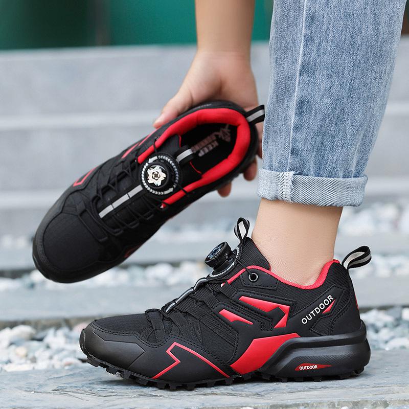 Men's Lightweight Breathable Hiking and Trail Running Shoes - Large Size