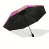 Disney Cheshire Cat, Alice in Wonderland Automatic Open/Close Fashion umbrella - Cute Umbrella with Cute Design, Portable 3-Fold Compact Umb