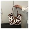 New Fashion Cow Print Women Bag Vintage Trendy Large Capacity Shoulder Tote Bag