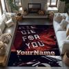 Galatasaray Customized Name Floor Mat Suitable For Dining Room Bedrooms Playrooms Game Room Antislip Rug Decorate Offices Perfect Gift For Womenmen