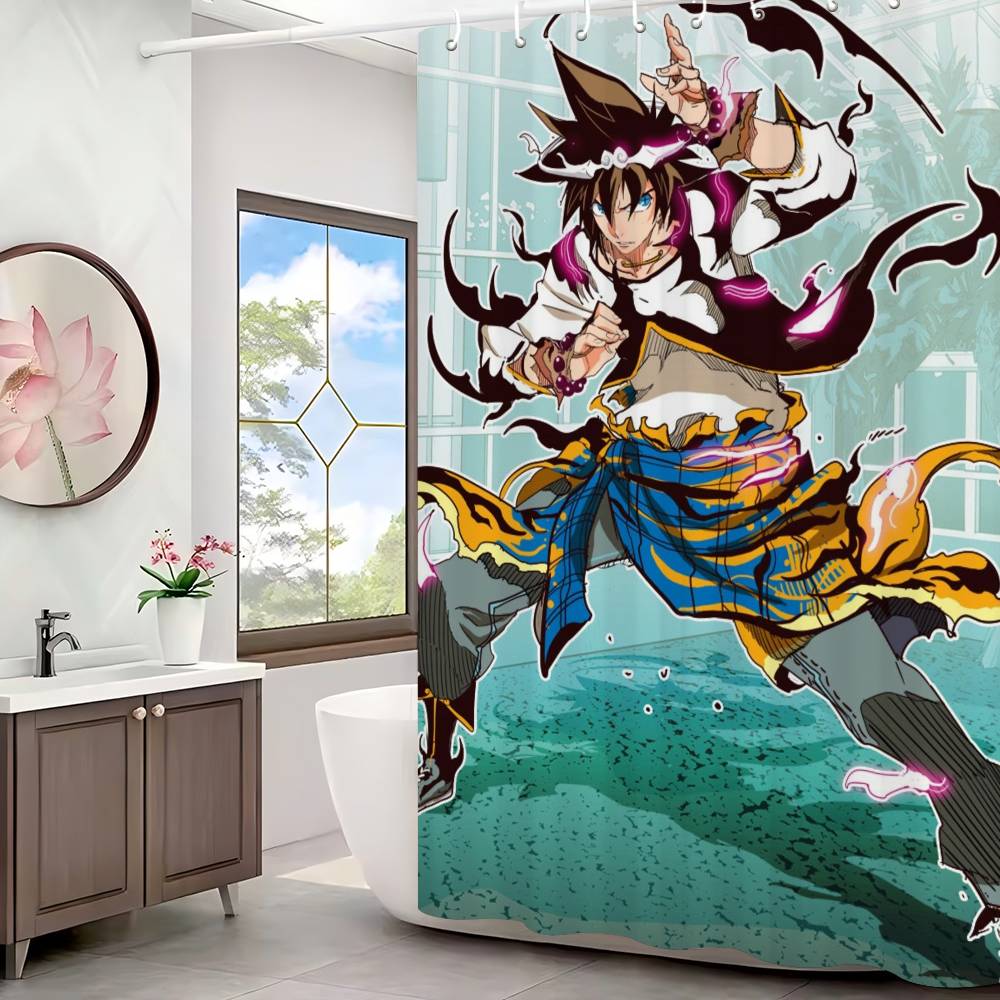 God Of H-high S-school Shower Curtain With Waterproof And Mold Resistant Shower Curtain Polyester Durable Bathroom Screen