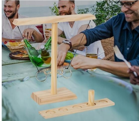 Ringwurfspiel RING TOSS GAME Tisch-Holz-Party