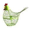 Iron Wire Easter Eggs Storage Containers Farmhouse Style Egg Holder Hen Shape Egg Baskets  Fruit