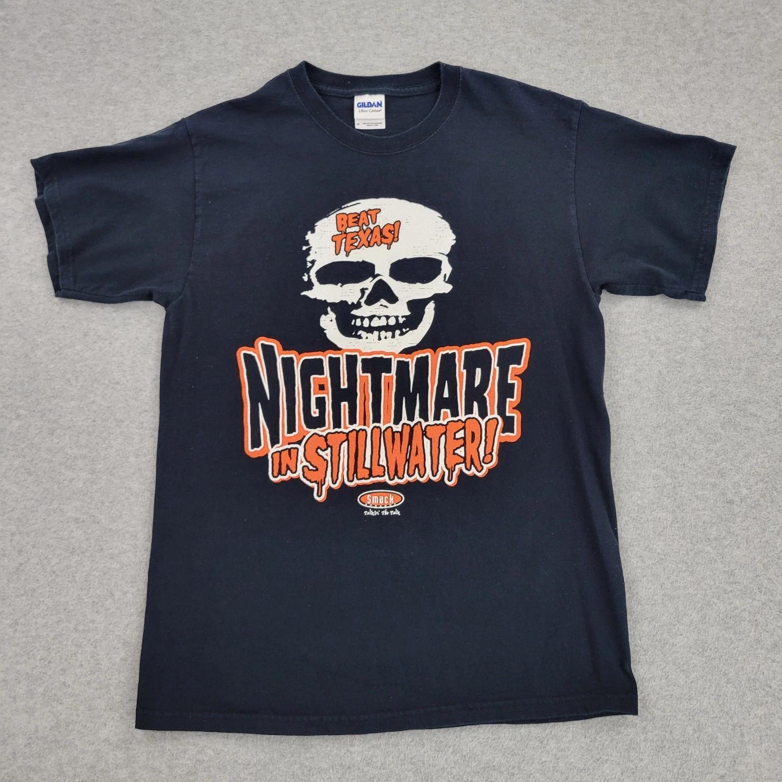 Nightmare In Stillwater Oklahoma Shirt Mens Medium Welcome Graphic Halloween M