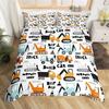 Kinder Graafmachine Dekbedovertrek Set Twin Jongens Apparatuur Vrachtwagens King Beddengoed Set Microvezel Bouwplaats Voertuig Auto Dekbedovertrek