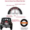 15" Spare Tire Cover Bag for Jeep Wrangler TJ JK JL 4x4 Tailgate Off-road 15Inch Spare Wheel PVC Leather Cover Car Accessories