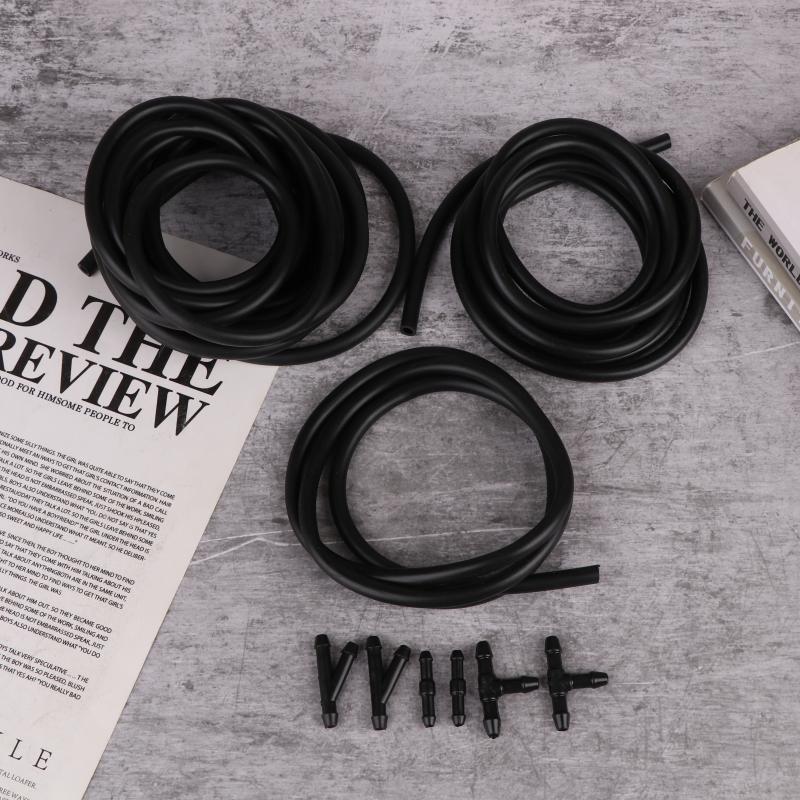 Windshield Wiper Washer Nozzle Hose With Connector Kit T Y I 3 Types Joint Windscreen Spray Jet Water Hose Fluid Tube Joiner