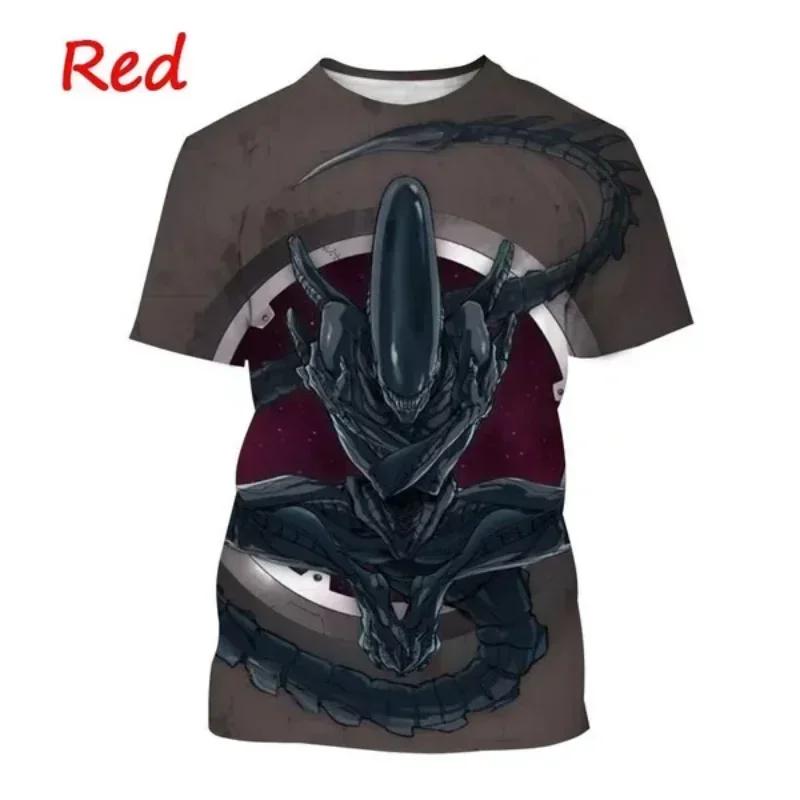 Μόδα Ανδρικά Ρούχα Νέο Εξωγήινο Πλάσμα 3D Εκτύπωση T-shirt Εξατομικευμένο Casual Oversized T-Shirt Harajuku Street Unisex Μπλούζες