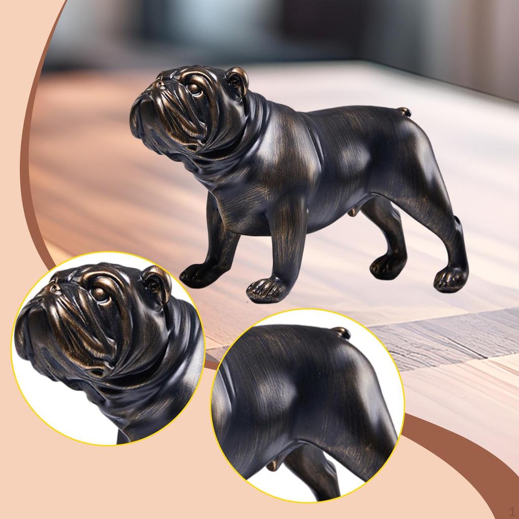 Statue Decorative Figurine Art Crafts Collectible, Tabletop Ornament, Animal Sculpture for Bookshelf