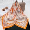 Women Imitation Silk Square Hair Scarf Foulard Shawls Wraps Neck Scarves Luxury Bandana Headbands Bufandas Female