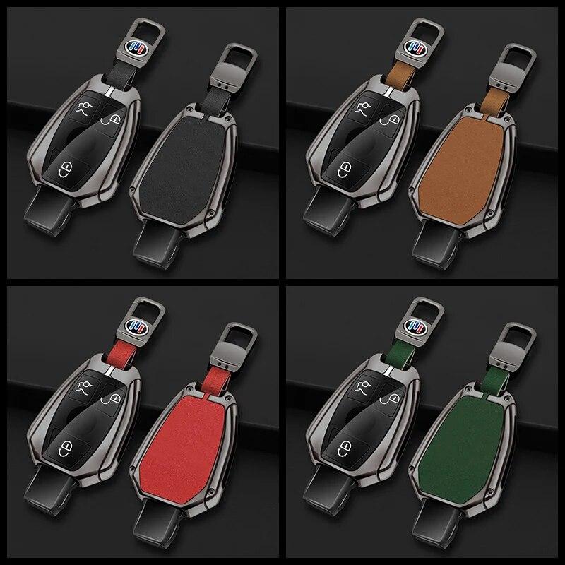 Zinc Alloy Car Remote Key Case Cover Shell Fob for Mercedes Benz A B C E Class GLA CLA GLC CLS W204 W221 W205 W176 W212 W463 AMG