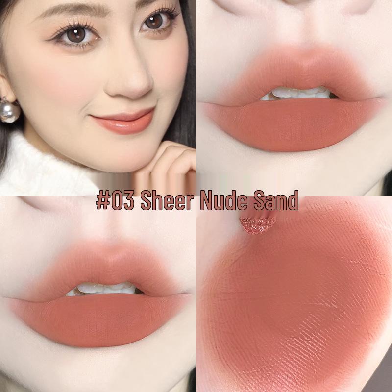 

Mark Andy Airy Nude Matte Lip Glaze: Lightweight, Moisturizing, Whitening Finish