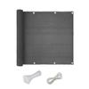 Sun Shade Cloth with 24 Cable Tie Rope Breathable Shade Sail for Outdoor Garden Patio Backyard Black