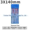 Diamond Grit Shaping Files Set: Electroplated Flat & Round Files for Woodworking