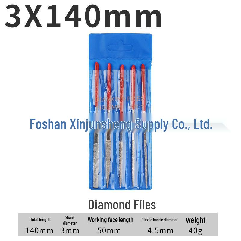 Diamond Grit Shaping Files Set: Electroplated Flat & Round Files for Woodworking