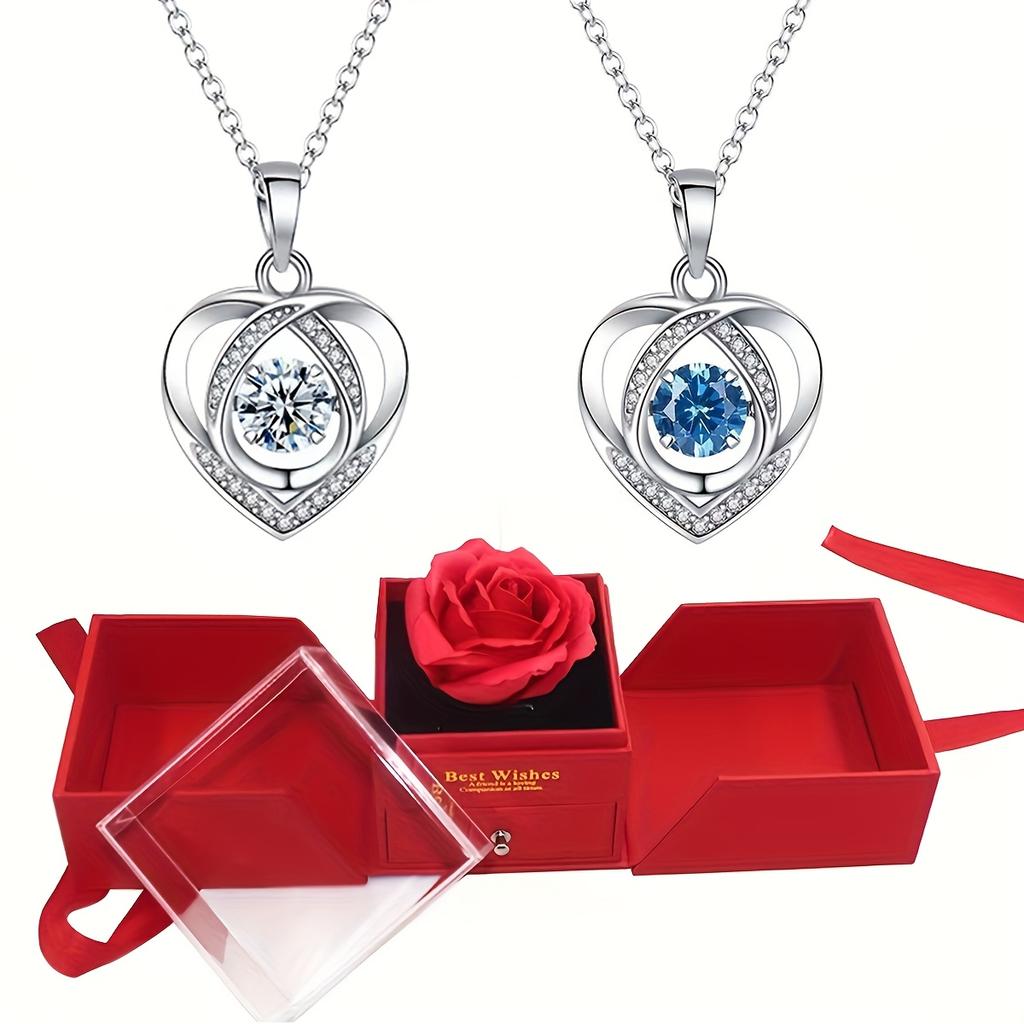 Rose Soap Premium Gift Box with MOM Pendant Necklace,for Mother's Day, Black Friday, Valentine's Day, Anniversaries, Birthdays