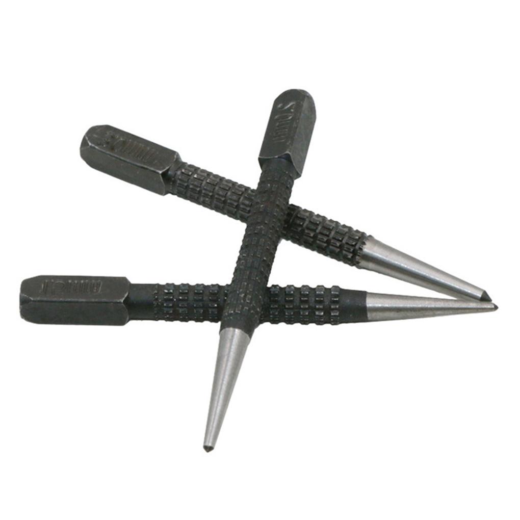 3 Pieces Center Pins Punching Metal Woodwork Spring Loaded Leather Plastic Working Dent Markers Locators Marking Tools