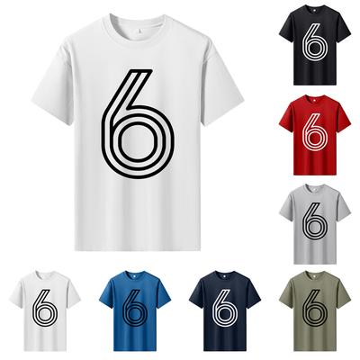 Men's Printed Short Sleeve T-Shirt Men's Loose Casual Short Sleeve Top