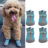 4pcs Mesh Holes Dog Booties Non Slip Sole Puppy Shoes Ventilated Pet Footwear  Daily Wear