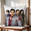 YYakuza Like a Dragon Cushion Cover Natural Linen Organic Fabric DoubleSided Printing Couch Pillow Covers Home Decor